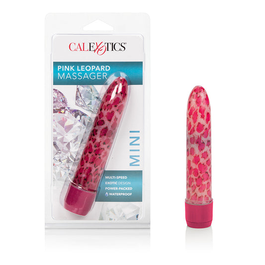 4" Pink Leopard Massager