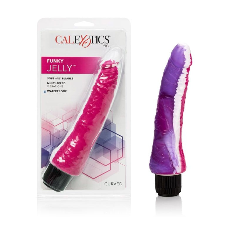 Funky Jelly Vibrator Pink/Purple
