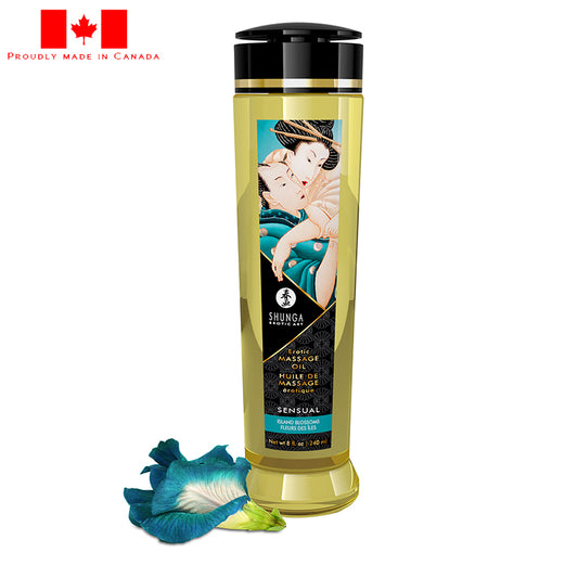 8 oz. Erotic Massage Oil Sensual Island Blossom