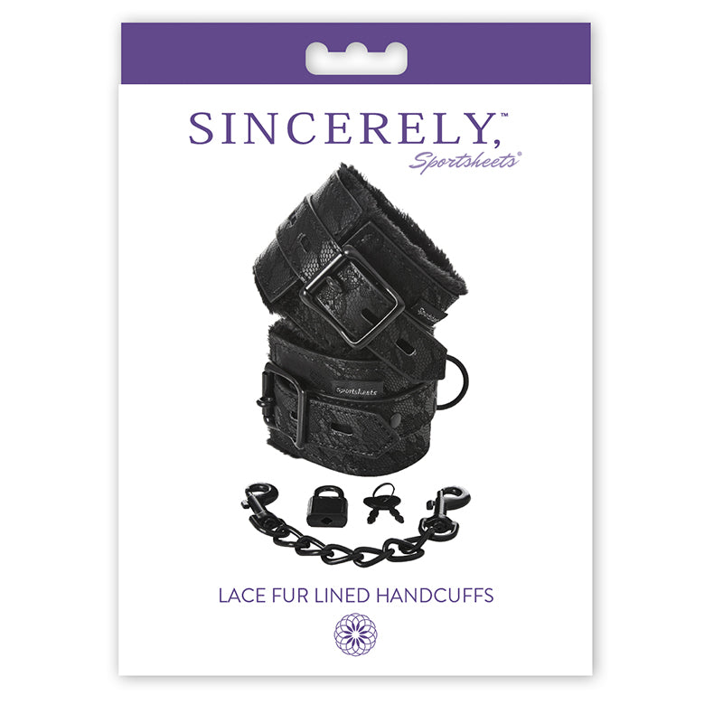 Lace Fur Lined Handcuffs