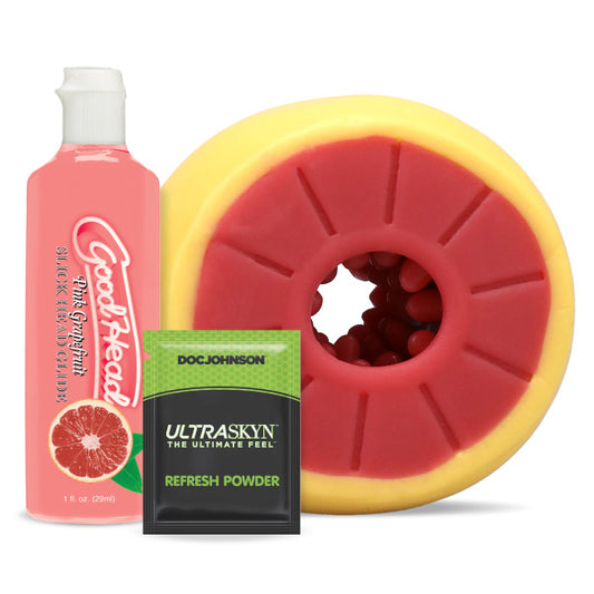 GoodHead - Grapefruit Blowjob Set - Yellow, Pink