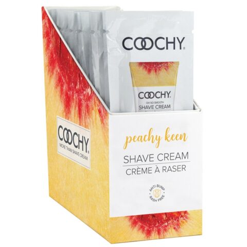 15 ml Coochy Shave Cream Peachy Keen Display of 24 Foils