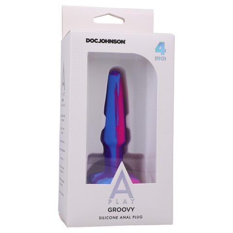 A-Play Groovy 4” Anal Plug Berry