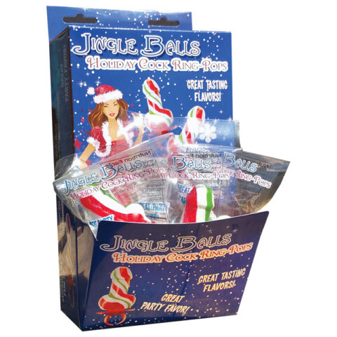 Jingle Balls HolidayCock Ring Pops Display of 12 (SEASONAL - LIMITED SUPPLY)