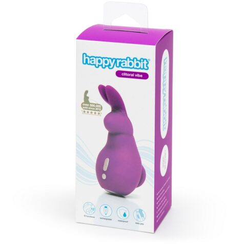 Mini Ears Rechargeable Rabbit Finger Vibrator Purple
