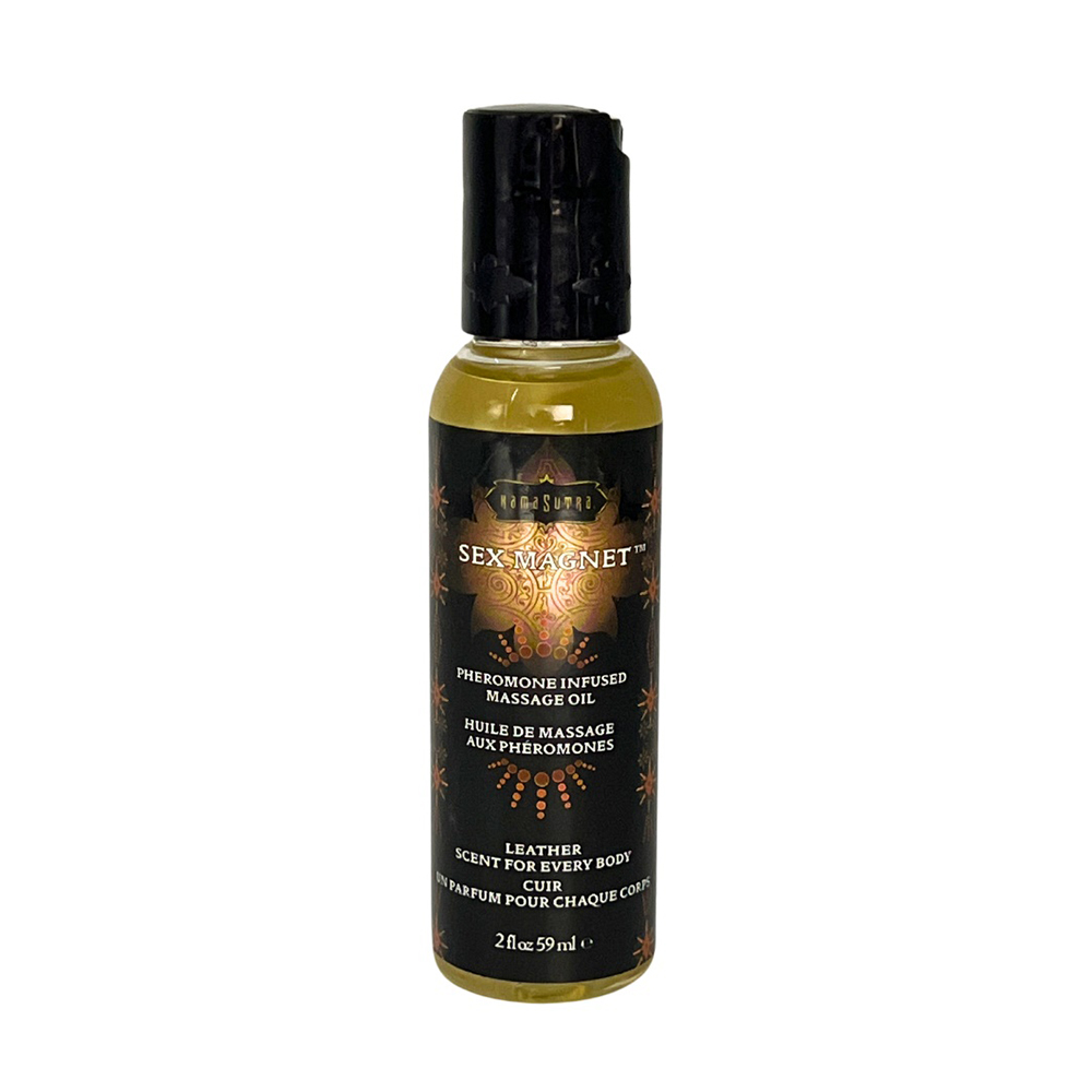 Sex Magnet 2 oz Massage Oil Leather Scent