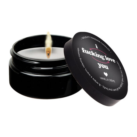 2 oz Massage Candle “I F*cking Love You” Vanilla Crème