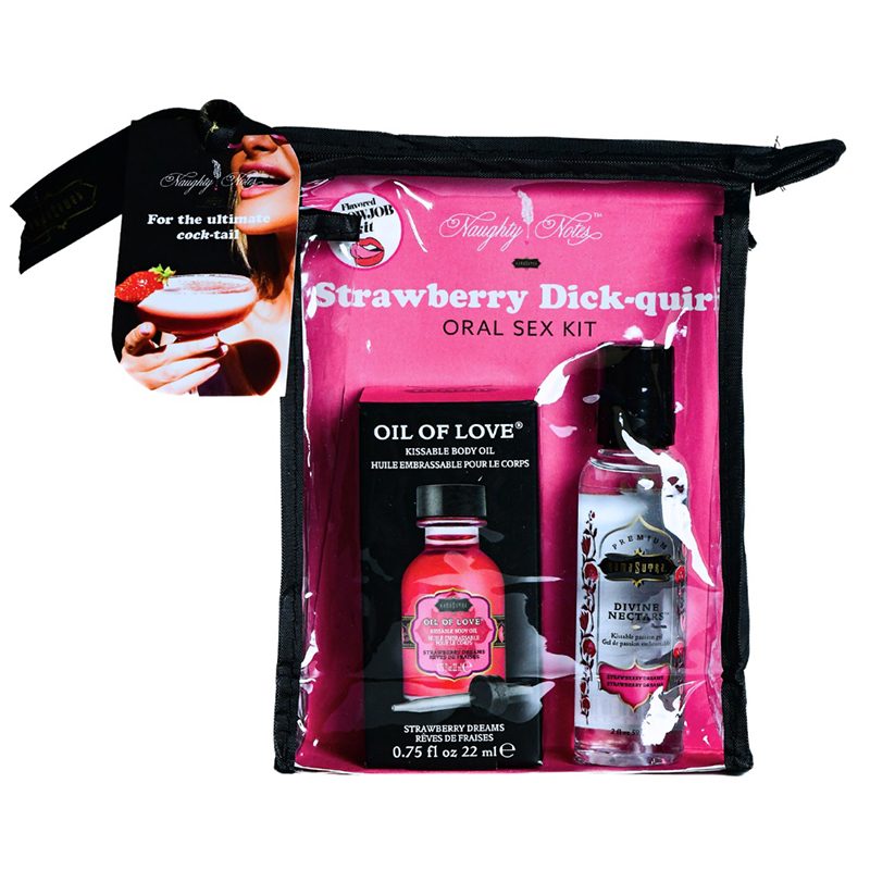 KamaSutra Cocktail Oral Sex Kit Strawberry Dick-Quiri