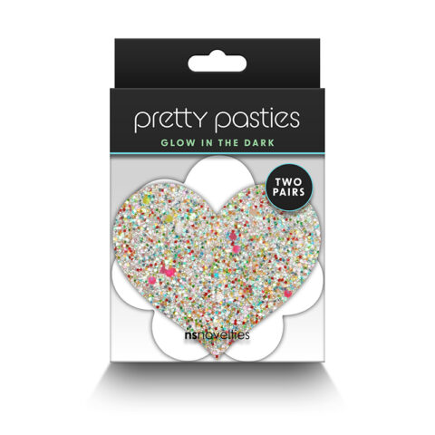 Pretty Pasties Heart & Flower Glow (2 Pair)