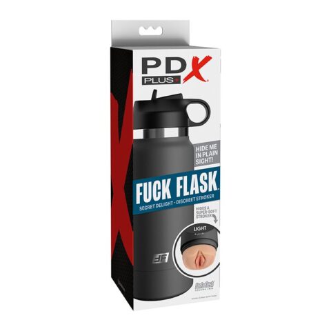 PDX Plus Fuck Flask Secret Delight Grey Bottle Light