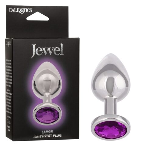 Jewel Amethyst Plug Large