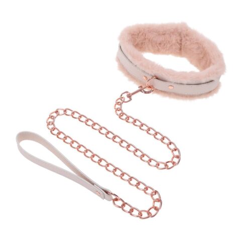 Peaches 'n CreaMe Fur Collar & Leash