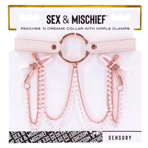 Peaches 'n CreaMe Collar with Nipple Clamps