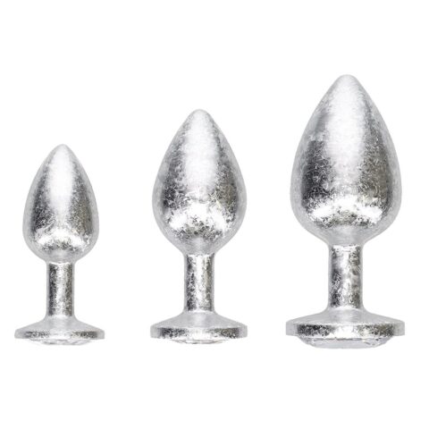 New York Collection Metal Anal Plug Set Silver