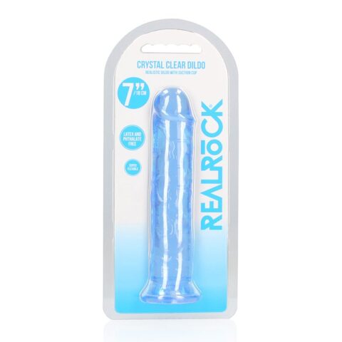 7" Dildo Straight Blue