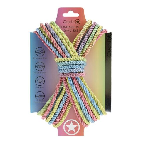 Ouch! Bondage Rope 10m Multicolor 1