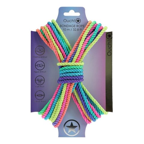 Ouch! Bondage Rope 10m Multicolor 2