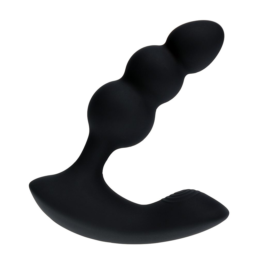 LevelZ Dual Motor Beaded Vibe Prostate Massager Black
