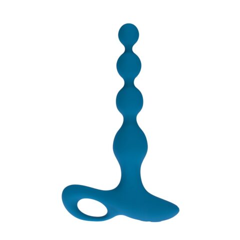 LevelZ Vibrating Beaded Anal Plug Teal
