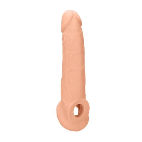 9" Penis Extender with Rings Flesh