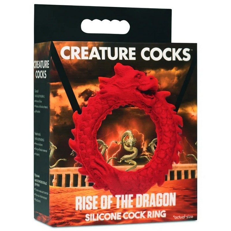 Creature Cock Rise of the Dragon Silicone Cock Ring DISCOUNTS DO NOT APPLY