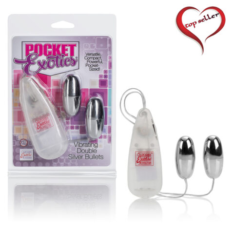 SE1104-05-2 Pocket Exotics Double Bullet Silver