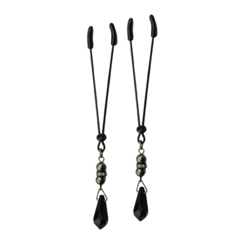 Lavish Black Pearl Tweezer Clamps SPF-116