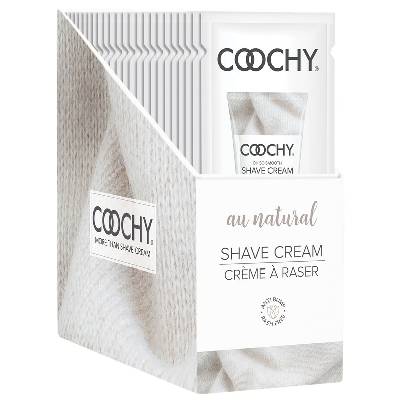 15 ml Coochy Shave Cream Au Natural Display of 24 Foils