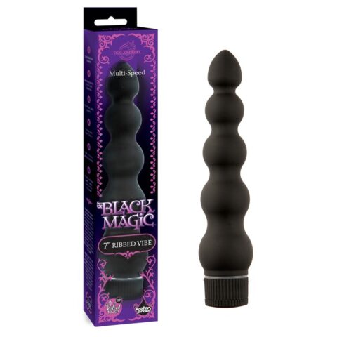 Black Magic 7 Ribbed Vibe