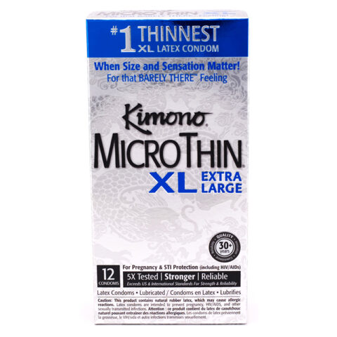 Kimono MicroThin Condom Xtra Large 12 Pack
