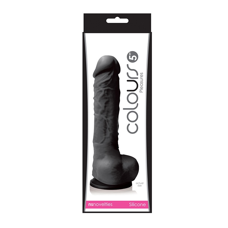 Colours Pleasures 5" Dildo Black