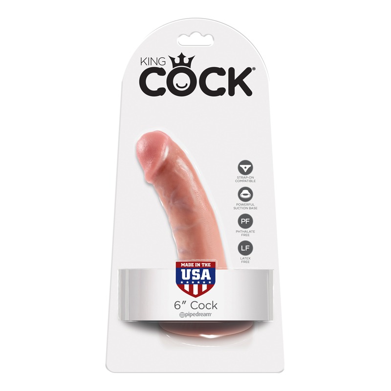 King Cock 6" Cock Biege