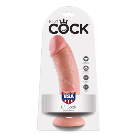 King Cock 8" Cock Biege