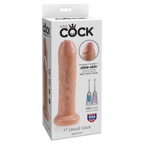 King Cock 7 Uncut Beige