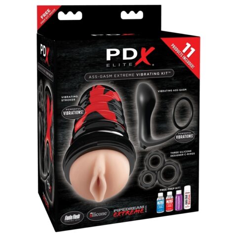 PDX Elite Ass-Gasm Extreme Vibrating Kit