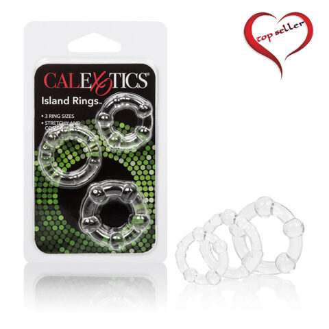 SE1429-00-2 Silicone Island Rings Clear