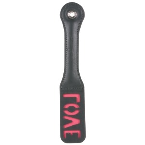 12" Leather Paddle Love